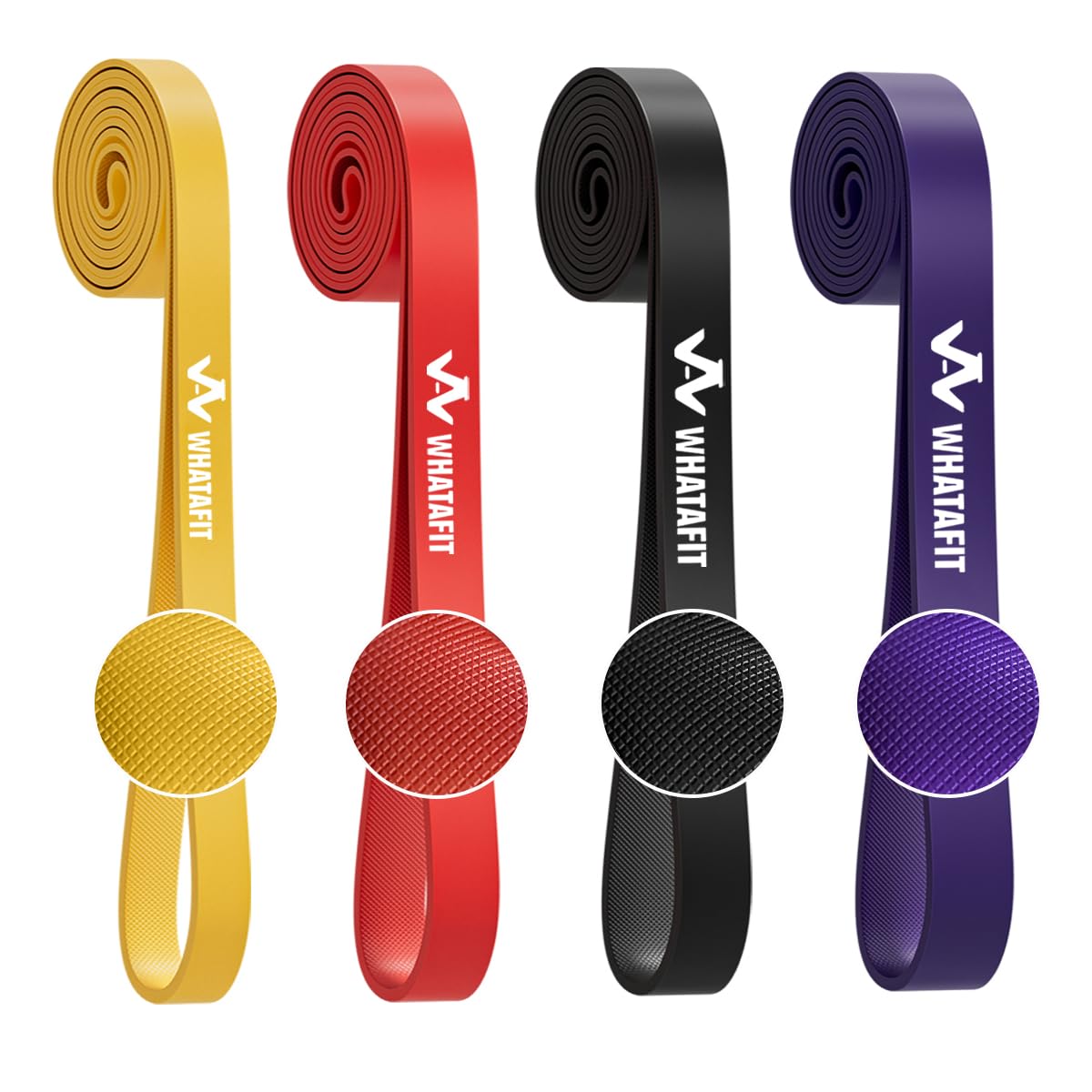 WHATAFIT Resistance Bands, 5 Level Pull Up Assistance Bands for Working Out