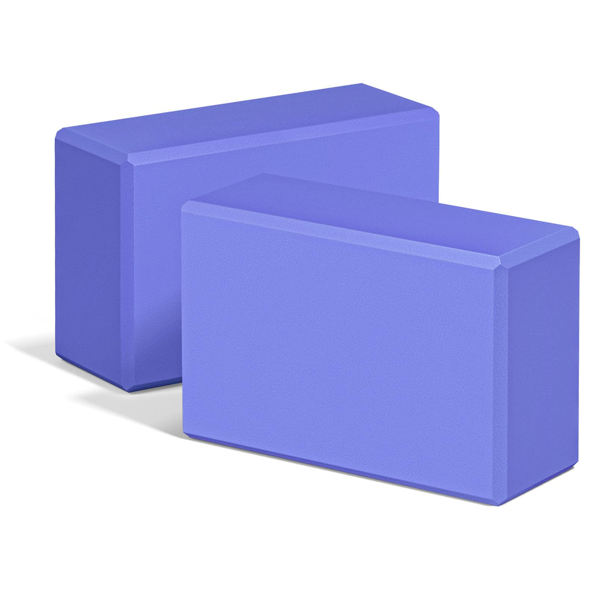 Yoga Blocks 2 Pack, 9"x6"x3" High-Density EVA Foam Yoga Block, Non-Slip Yoga Blocks for Yoga, Pilates Meditation, Stretching and Toning, Supportive, Latex-Free