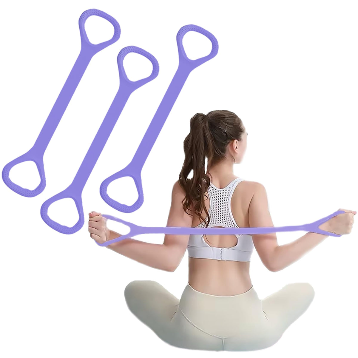 Figure 8 Fitness Resistance Bands with Handles for Working Out