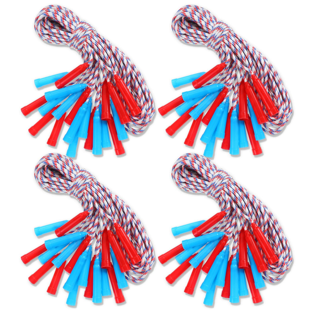 Honoson 100 Pcs Jump Ropes Bulk for Kids 7.8ft Adjustable,Multicolor