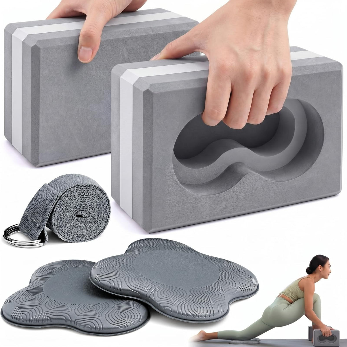 Durable Lightweight Fitness Yoga Blocks