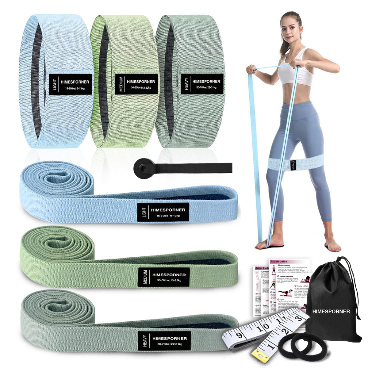 Multi-Resistance Level Workout Bands