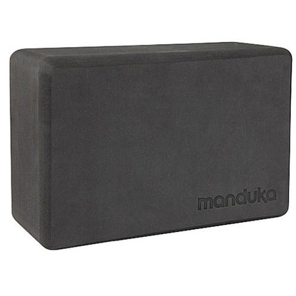 Manduka Foam Yoga Block - Recycled EVA Foam Block with Ergonomic Support, Yoga Equipment, Home Gym Accessory, & Pilates Tool, Lightweight for Travel, High Density, Comfortable Edges