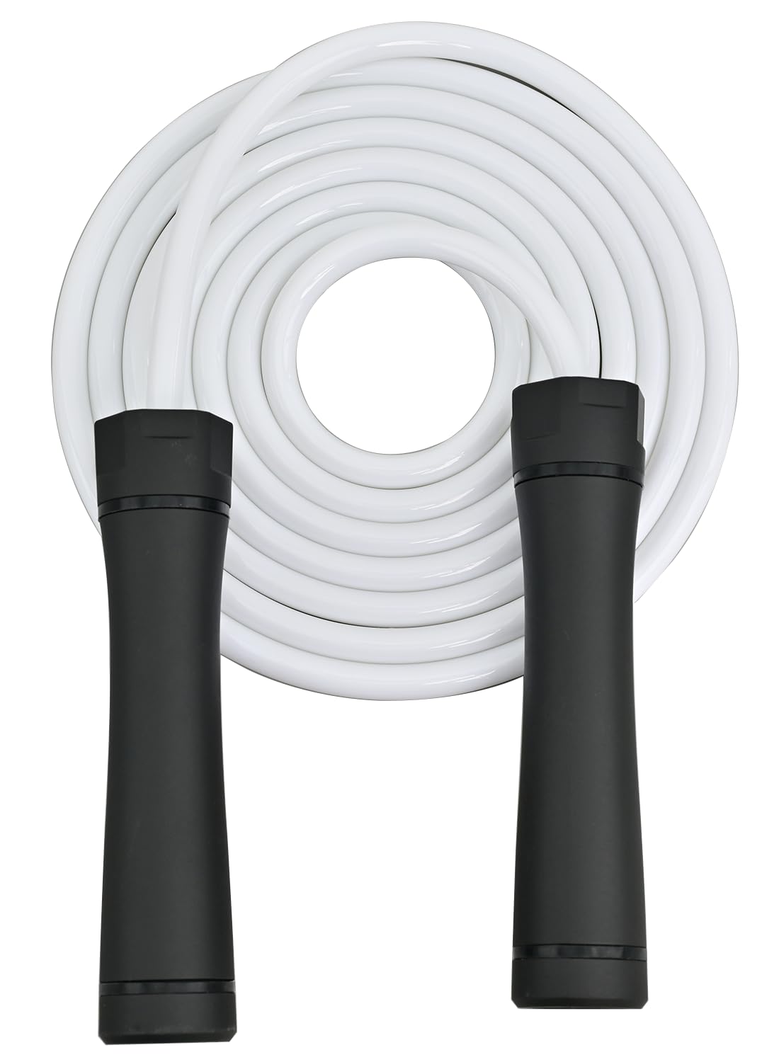 Weighted Jump Rope, 1LB Tangle-Free Ball Bearing Rapid Speed Skipping Rope for Men Women, Adjustable 9mm Cotton & PVC Rope with Alum Handle for Boxing MMA Weight-Loss Athletic Workout Fitness