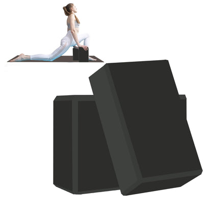Yoga Block - Unsupported Latex Eva foam - Soft non slip surface with bevel for yoga, pilates, meditation - Yoga accessories for stability, balance and deep stretching