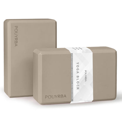 2-Pack Yoga Blocks, High-Density 9"x6"x3" Yoga Brick Foam Blocks, Non-Slip Exercise Blocks for Yoga, Pilates, Stretching and Meditation – Lightweight Yoga Props for Home Gym & Studio