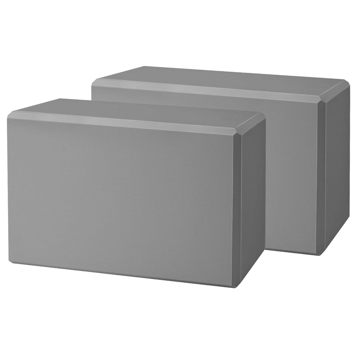 biguphate 2 Pack Yoga Blocks, 3"x6"x9" Beveled Edges Non-Slip, Yoga Bricks