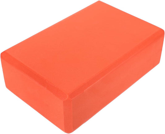 Milisten Yoga Block Brick High Density Eva Pilates Block for Stretching Gym Workout Exercise Support Anti-Slip Lightweight Stable Grip 8.97 X 5.98 X 2.99 in Orange