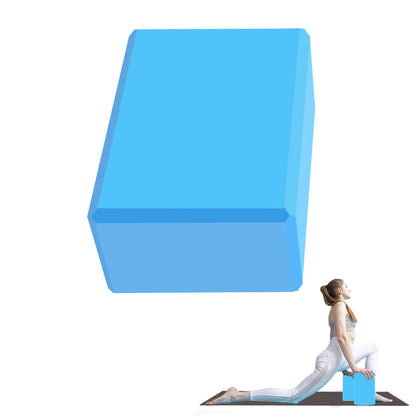 Yoga Block - Unsupported Latex Eva foam - Soft non slip surface with bevel for yoga, pilates, meditation - Yoga accessories for stability, balance and deep stretching
