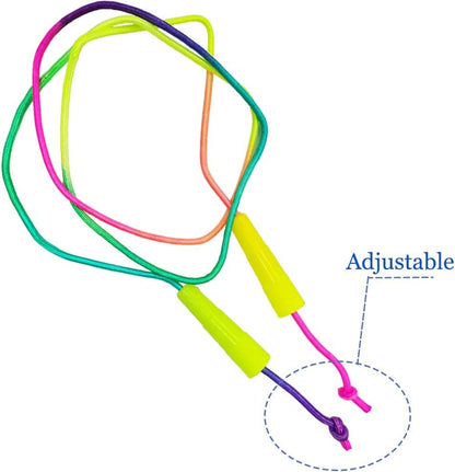 10 Pcs Rainbow Jump Rope for Kids,Skipping Ropes Bulk for Girls Boys