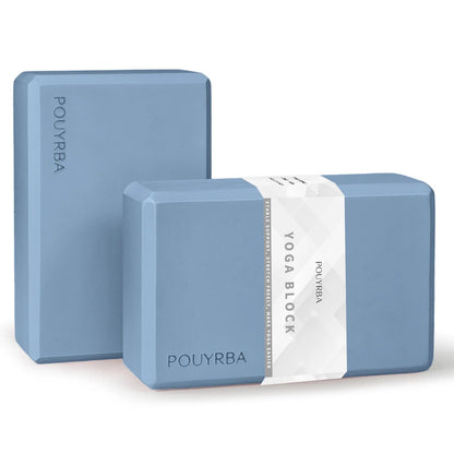 2-Pack Yoga Blocks, High-Density 9"x6"x3" Yoga Brick Foam Blocks, Non-Slip Exercise Blocks for Yoga, Pilates, Stretching and Meditation – Lightweight Yoga Props for Home Gym & Studio