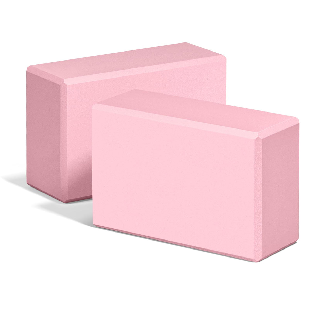 Yoga Blocks 2 Pack, 9"x6"x3" High-Density EVA Foam Yoga Block, Non-Slip Yoga Blocks for Yoga, Pilates Meditation, Stretching and Toning, Supportive, Latex-Free