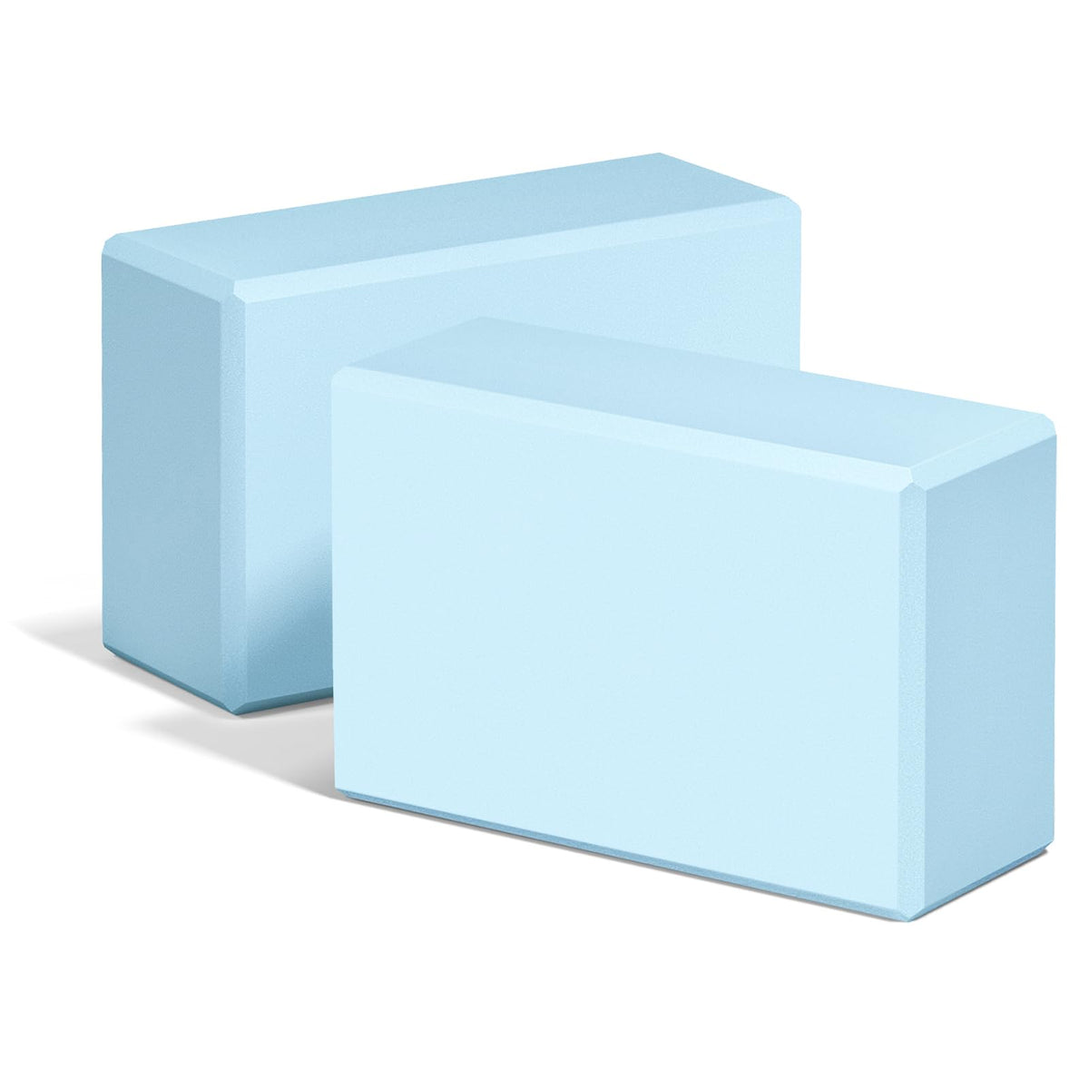 Yoga Blocks 2 Pack, 9"x6"x3" High-Density EVA Foam Yoga Block, Non-Slip Yoga Blocks for Yoga, Pilates Meditation, Stretching and Toning, Supportive, Latex-Free