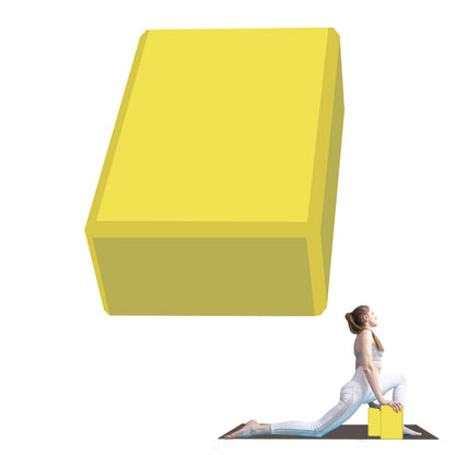 Yoga Block - Unsupported Latex Eva foam - Soft non slip surface with bevel for yoga, pilates, meditation - Yoga accessories for stability, balance and deep stretching