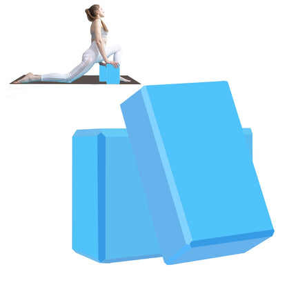 Yoga Block - Unsupported Latex Eva foam - Soft non slip surface with bevel for yoga, pilates, meditation - Yoga accessories for stability, balance and deep stretching