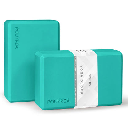 2-Pack Yoga Blocks, High-Density 9"x6"x3" Yoga Brick Foam Blocks, Non-Slip Exercise Blocks for Yoga, Pilates, Stretching and Meditation – Lightweight Yoga Props for Home Gym & Studio