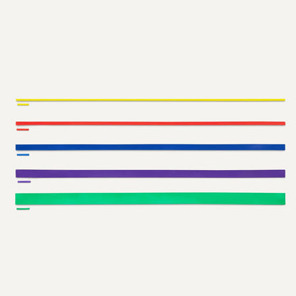 Amazon Basics Exercise Resistance Bands for Working Out, Set of 5, Multiple Resistance Levels