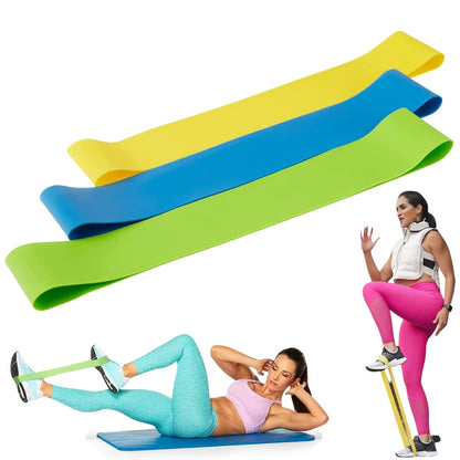 Beachbody Resistance Bands for Booty and Thigh Workouts, Unisex Strength Workout Exercise Loops for Women & Men, Light, Medium & Heavy Resistance Levels, 12 Inch, 3 Pack