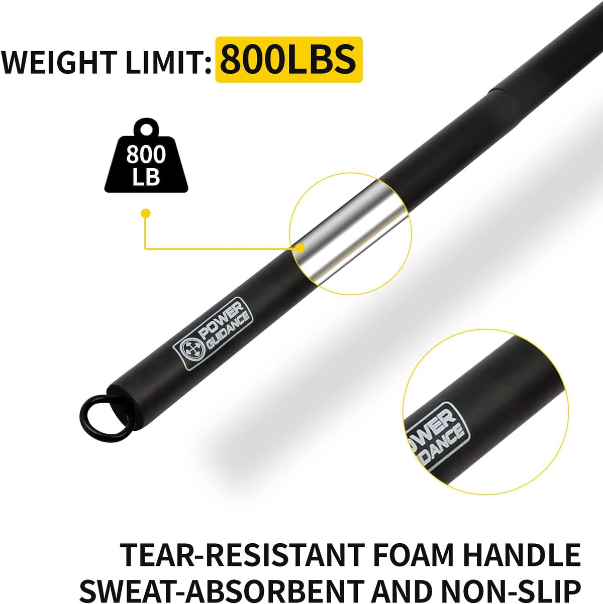 POWER GUIDANCE Resistance Bands, Set of 5 Pull Up Bands, Pull Up Assistance Bands, Exercise Bands, Resistance Bands Set for Legs, Working Out