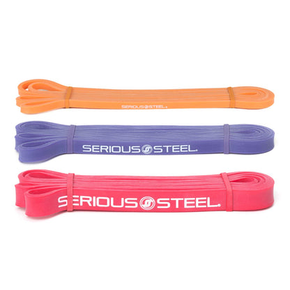 Serious Steel 41" Assisted Pull-up Band, Heavy Duty Resistance Band Sets, Stretching, Powerlifting, Resistance Training and Pull Up Assistance Bands