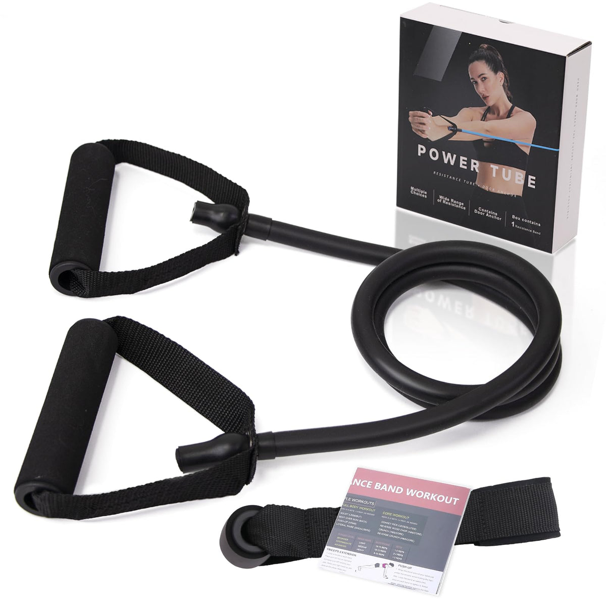 Resistance Bands with Handles and Door Anchor for Home Workouts