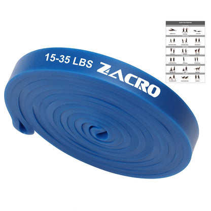 Zacro Resistance Bands Set with Door Anchor, Heavy Duty Pull Up Exercise Bands for Working Out, Muscle Power Strength Training, Physical Therapy, Home Fitness Gym Equipment for Men & Women