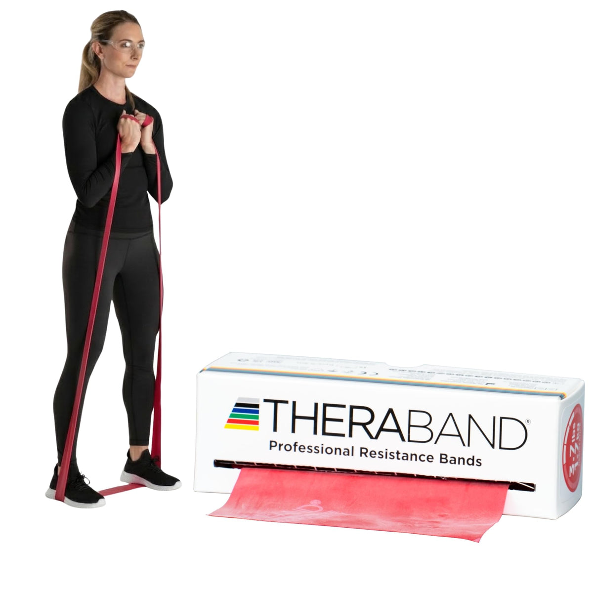 THERABAND Resistance Bands, Exercise Band, Physical Therapy, Rubber, Yellow