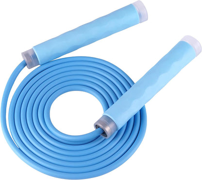 YUEDONG 7mm Thick PVC Jump Rope with Ball Bearings for Men and Women