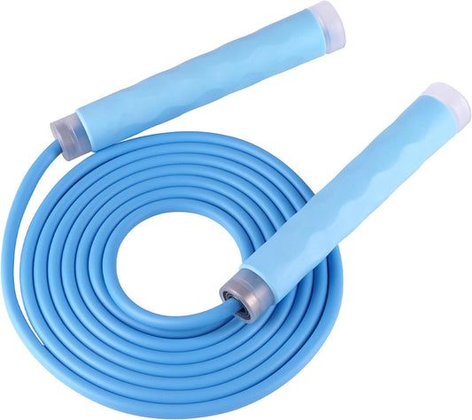 YUEDONG 7mm Thick PVC Jump Rope with Ball Bearings for Men and Women