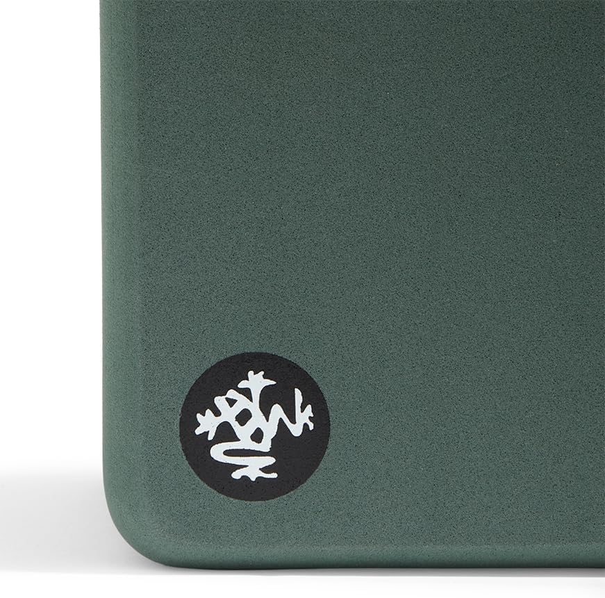 Manduka Foam Yoga Block - Recycled EVA Foam Block with Ergonomic Support, Yoga Equipment, Home Gym Accessory, & Pilates Tool, Lightweight for Travel, High Density, Comfortable Edges