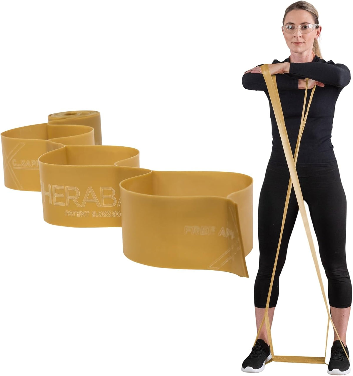 THERABAND CLX Resistance Band with Loops, 5 Feet, Silver, Super Heavy, Non-Latex, Elastic Band for Exercise, Mobility & Rehab, Stretching, Home Workouts, Color-Coded for Easy Resistance Levels