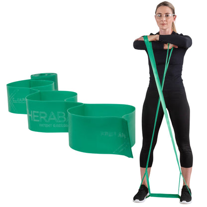 THERABAND CLX Resistance Band with Loops, 5 Feet, Silver, Super Heavy, Non-Latex, Elastic Band for Exercise, Mobility & Rehab, Stretching, Home Workouts, Color-Coded for Easy Resistance Levels