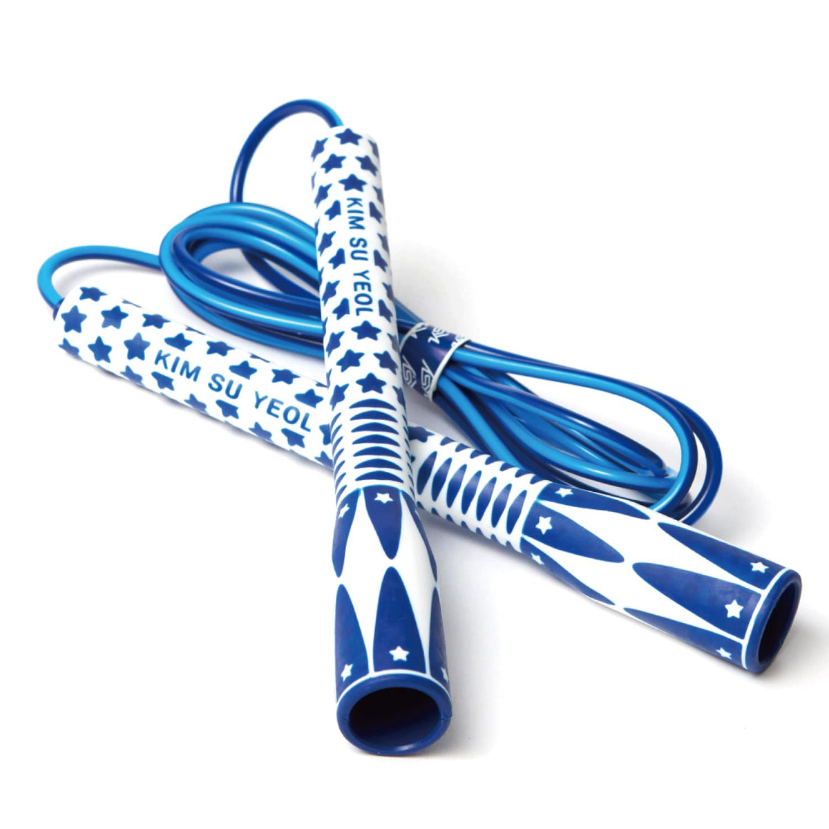 Skipping Jump Rope for Fitness Workout - Light Weight, Adjustable, Tangle Free, Excellent line control for Cardio Boxing, CrossFit, Training Exercise All Ages and Gender ( Special Luxury, KA-220, Made in Korea)