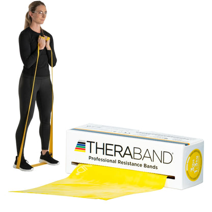 THERABAND Resistance Bands, Exercise Band, Physical Therapy, Rubber, Yellow