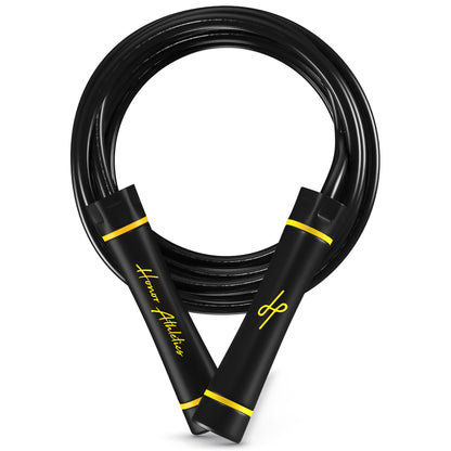 Honor Athletics 3.0 Muay Thai Style Weighted Jump Rope/Crafted for High-Intensity Training/Muay Thai & MMA - Lasting PVC Jump Rope - Heavy 1.1lb PVC Jump Ropes for Fitness