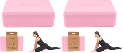 MYGA Yoga Block,Lightweight EVA Foam Yoga Brick,High Density Non-Slip Block for Yoga Poses, Pilates, Balance and Flexibility