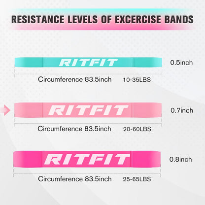 RitFit Pull Up Assist Band in Natural Latex for Stretching and Mobility