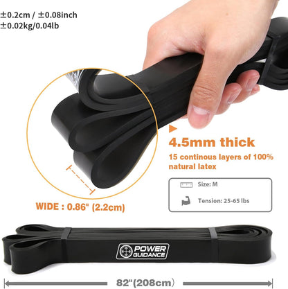 POWER GUIDANCE Pull Up Assist Bands - Stretch Resistance Band - Mobility Band - Powerlifting Bands - by Perfect for Body Stretching, Powerlifting, Resistance Training