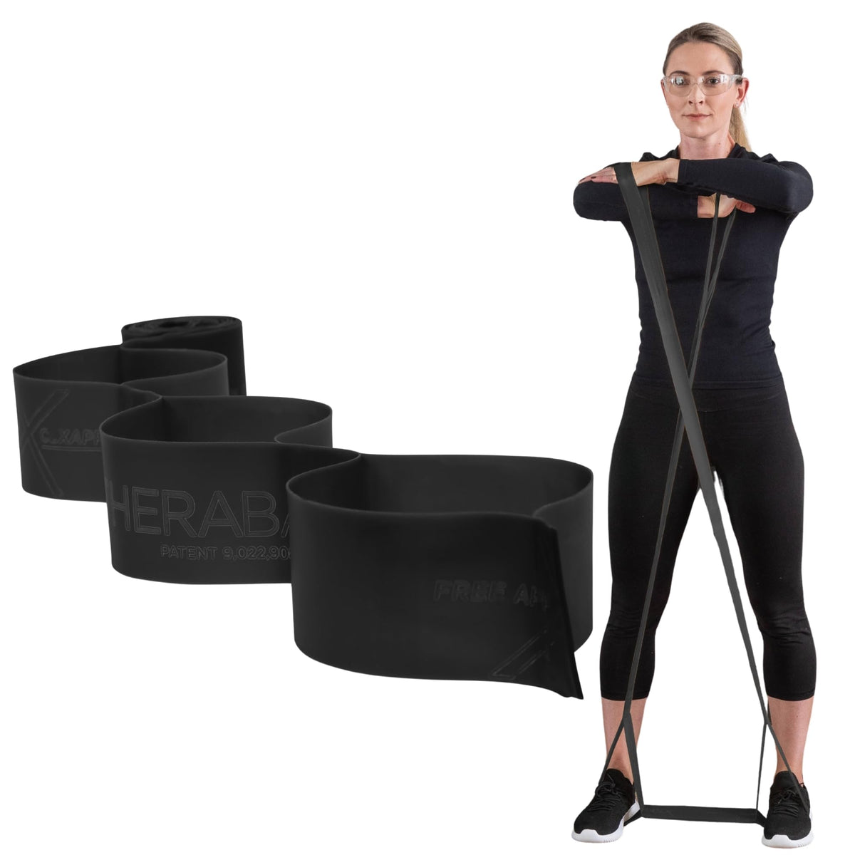 THERABAND CLX Resistance Band with Loops, 5 Feet, Silver, Super Heavy, Non-Latex, Elastic Band for Exercise, Mobility & Rehab, Stretching, Home Workouts, Color-Coded for Easy Resistance Levels