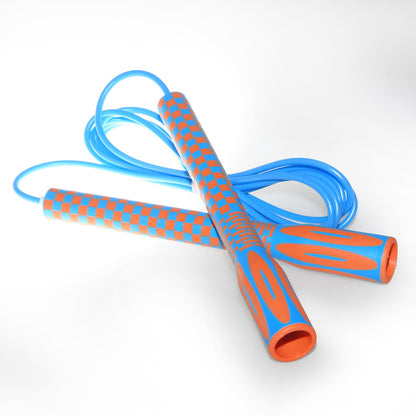 Skipping Jump Rope for Fitness Workout - Light Weight, Adjustable, Tangle Free, Excellent line control for Cardio Boxing, CrossFit, Training Exercise All Ages and Gender ( Special Luxury, KA-220, Made in Korea)