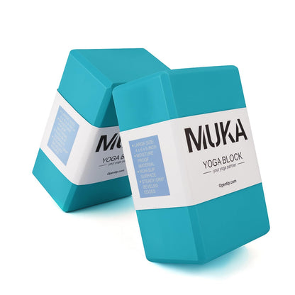 Muka Yoga Blocks 4x6x9 Inch High Density EVA Foam Yoga Brick