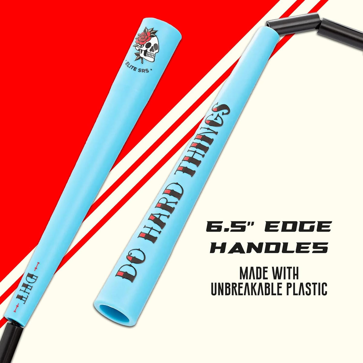 Elite Jumps Edge Beaded Adjustable Jump Rope, Do Hard Things