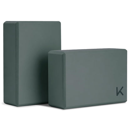 KEEP Yoga Block, High-Density EVA Foam 2 Pack Yoga Block with Non-Slip Textured Surface, Supportive, Lightweight - Ideal for Yoga
