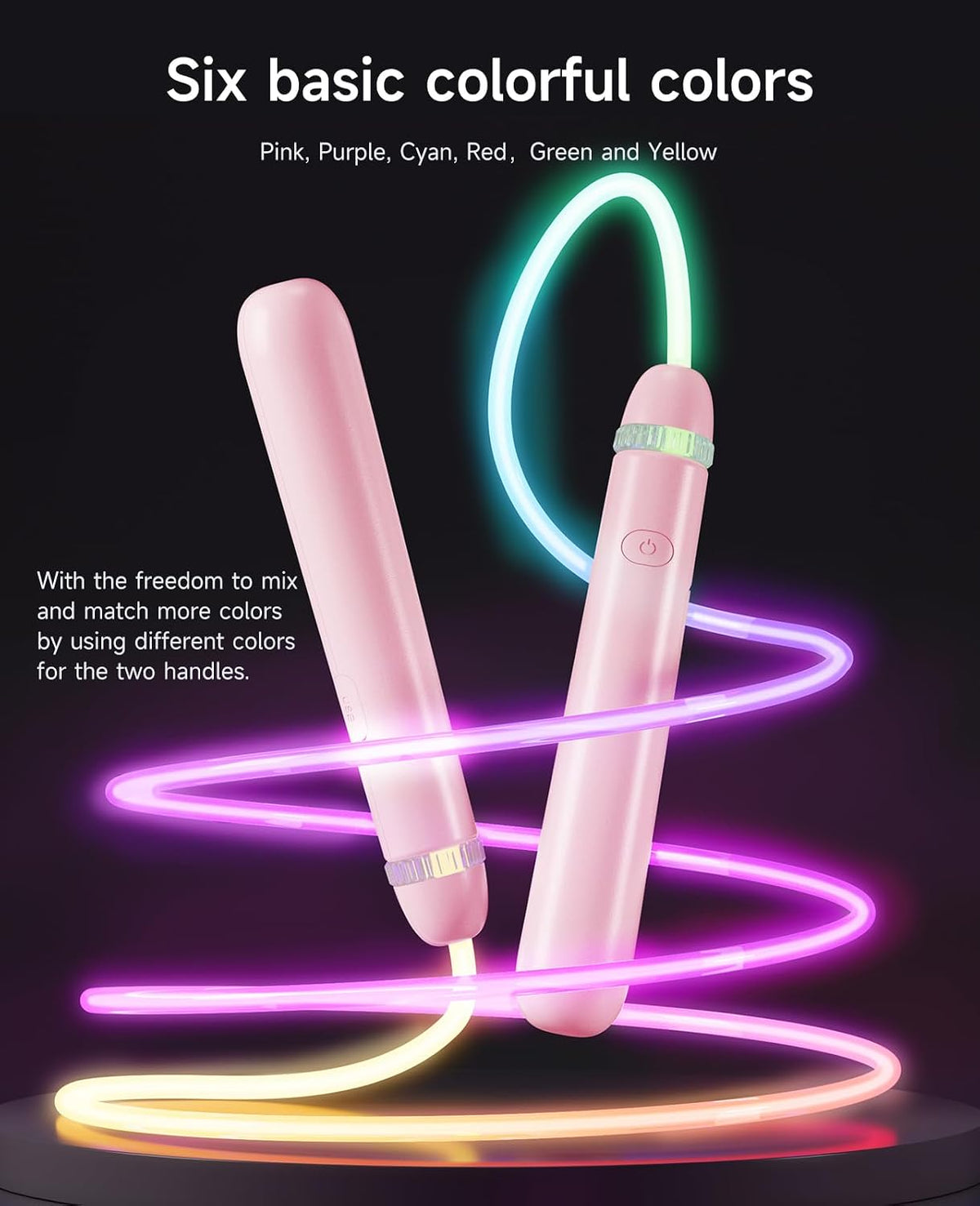 LED Light Up Jump Rope for Kids – Glow, Rechargeable, Exercise
