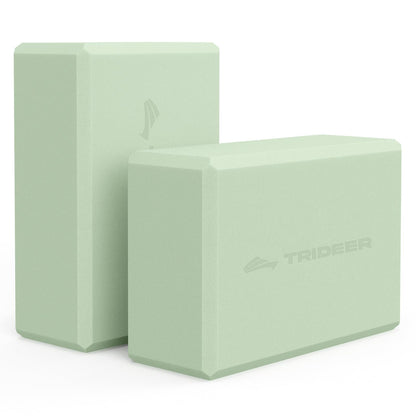 Yoga Blocks 2 Pack with Supportive Non-Slip Foam for Yoga Pilate Stretching