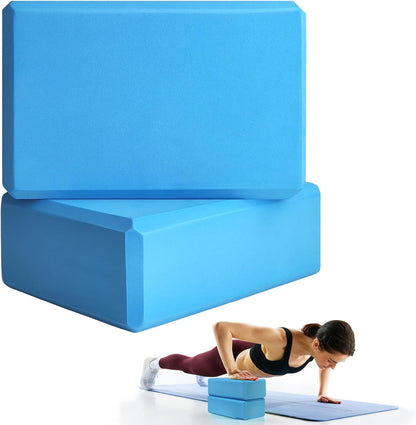 Septo 2 Pcs Yoga Blocks, 9x6x3 Inch Foam Blocks for Pilates