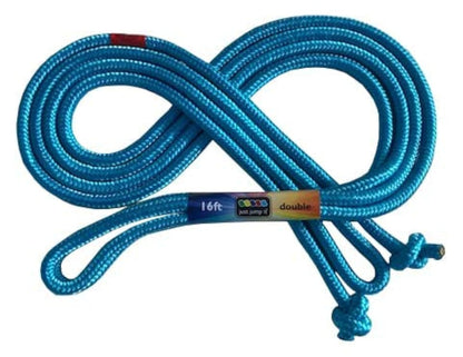Just Jump It 16' Foot Single Jump Rope for Kids Women and Men - Active Outdoor Youth Fitness Excersing Equipment - Double Dutch Length Gym Accessories