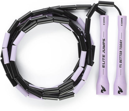 Elite Jumps 1-inch Beaded Jump Rope, Adjustable Shatterproof