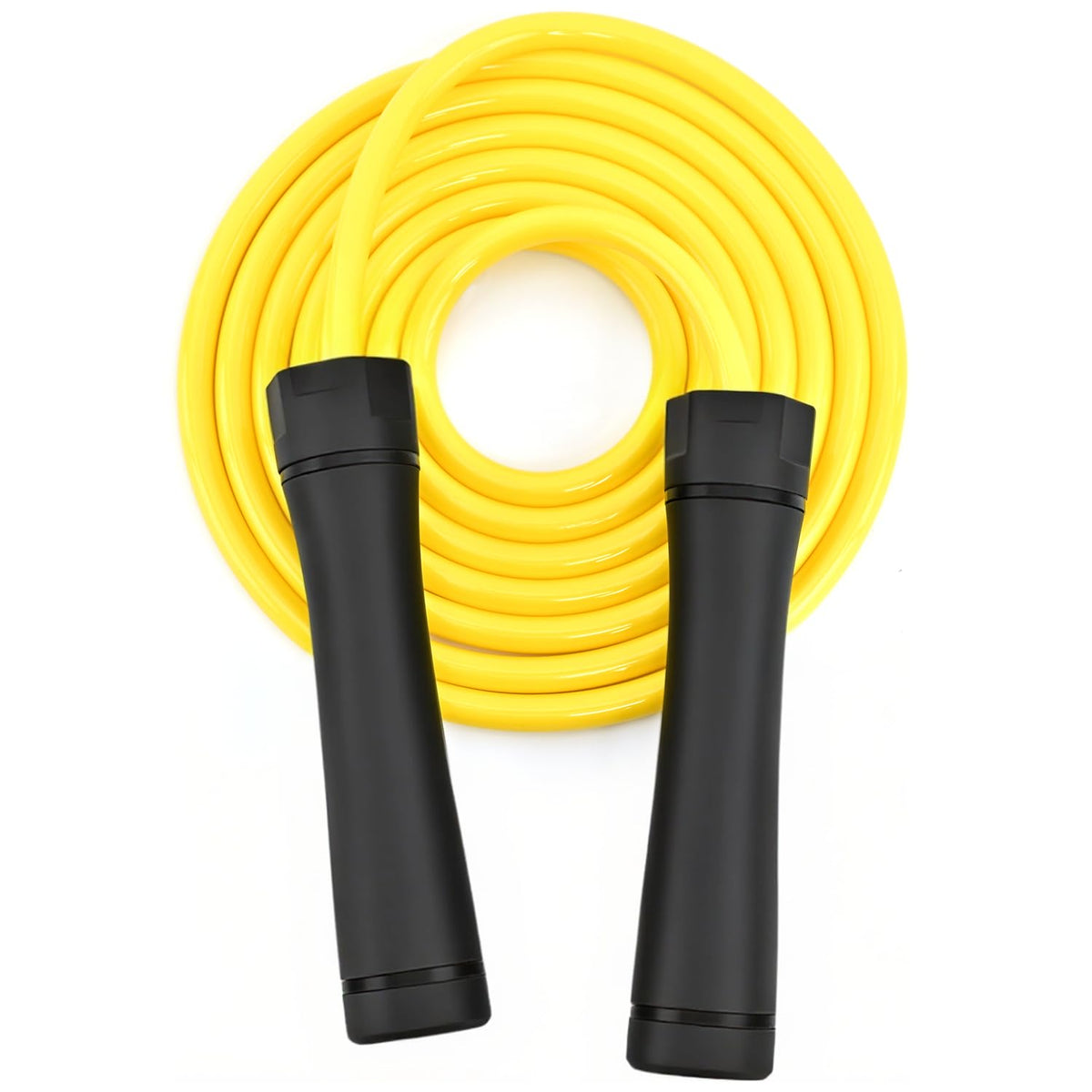 Weighted Jump Rope, 1LB Tangle-Free Ball Bearing Rapid Speed Skipping Rope for Men Women, Adjustable 9mm Cotton & PVC Rope with Alum Handle for Boxing MMA Weight-Loss Athletic Workout Fitness