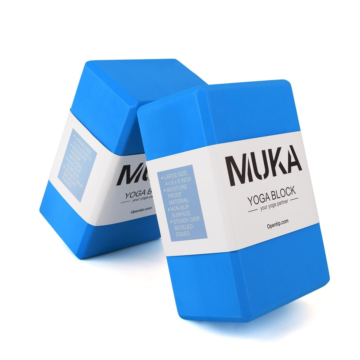 Muka Yoga Blocks 4x6x9 Inch High Density EVA Foam Yoga Brick